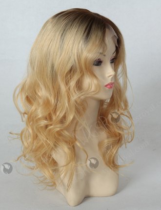 Dark Roots Blonde Curly Wig WR-LW-022