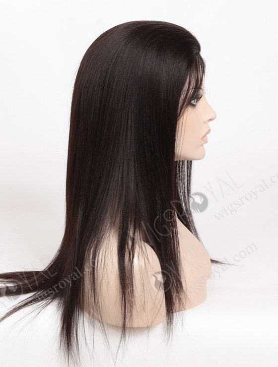 In Stock Malaysian Virgin Hair 16" Light Yaki Natural Color Full Lace Glueless Wig GL-03034-1375