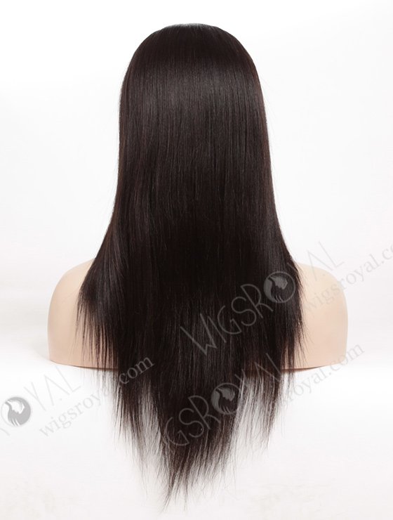 In Stock Malaysian Virgin Hair 16" Light Yaki Natural Color Full Lace Glueless Wig GL-03034-1377