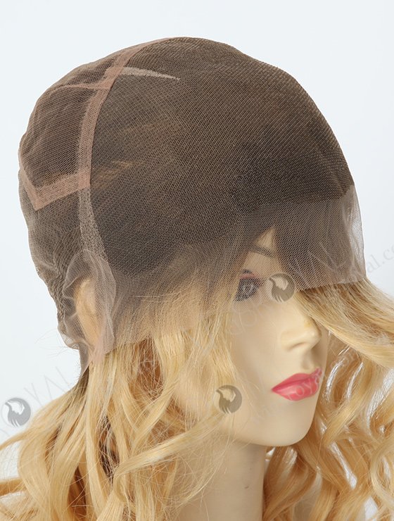 Dark Roots Blonde Curly Wigs For White Women WR-LW-030-1523