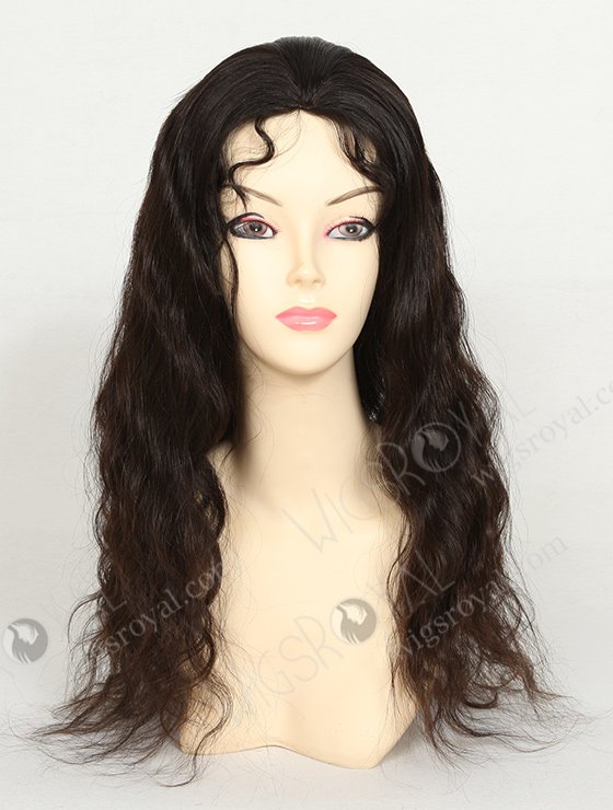 In Stock Malaysian Virgin Hair 20" Natural Straight Natural Color Silk Top Glueless Wig GL-03022