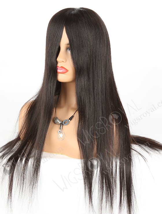 In Stock Malaysian Virgin Hair 22" Straight Natural Color Silk Top Glueless Wig GL-03042-1509