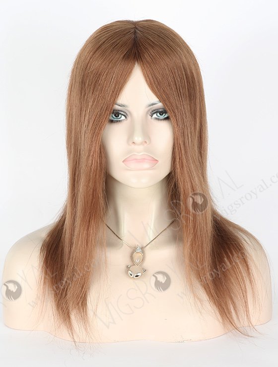 In Stock Malaysian Virgin Hair 14" Straight 9# Color Silk Top Glueless Wig GL-03029-1346