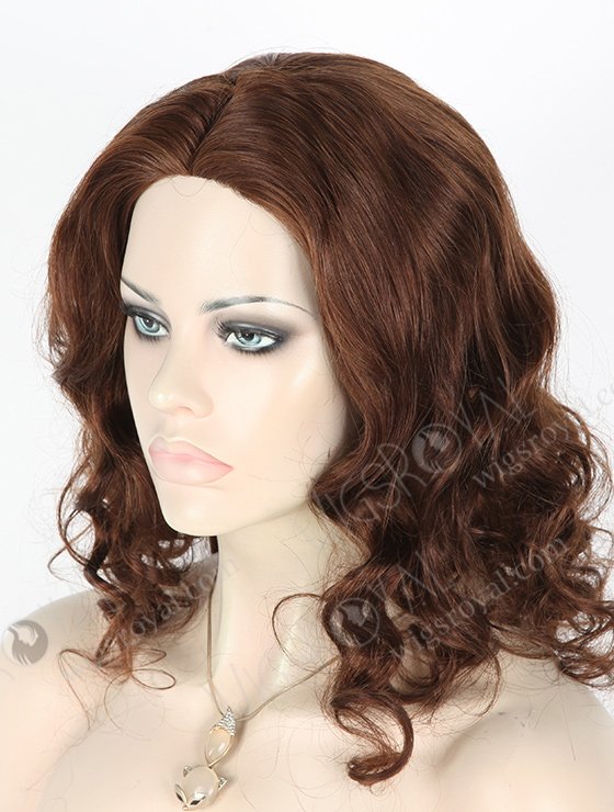 In Stock Malaysian Virgin Hair 14" Big Curl 4# Color Silk Top Glueless Wig GL-03031-1369