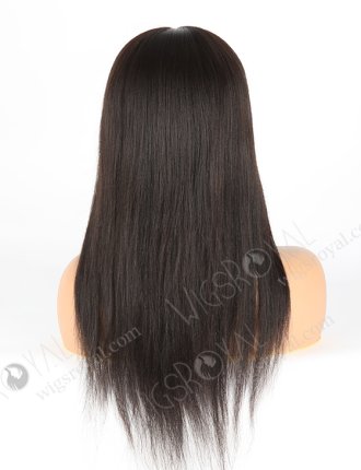 In Stock Malaysian Virgin Hair 16" Light Yaki Natural Color Silk Top Glueless Wig GL-03035