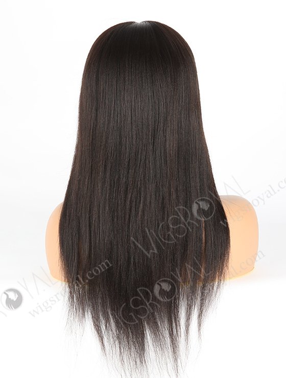 In Stock Malaysian Virgin Hair 16" Light Yaki Natural Color Silk Top Glueless Wig GL-03035-1386