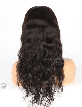 In Stock Malaysian Virgin Hair 18" Natural Straight Natural Color Silk Top Glueless Wig GL-03025
