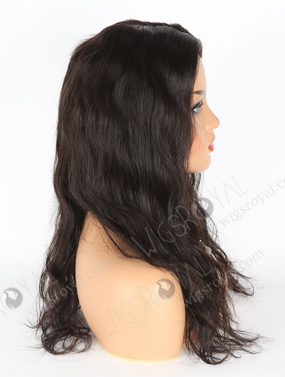 In Stock Malaysian Virgin Hair 18" Natural Straight Natural Color Silk Top Glueless Wig GL-03026-1418