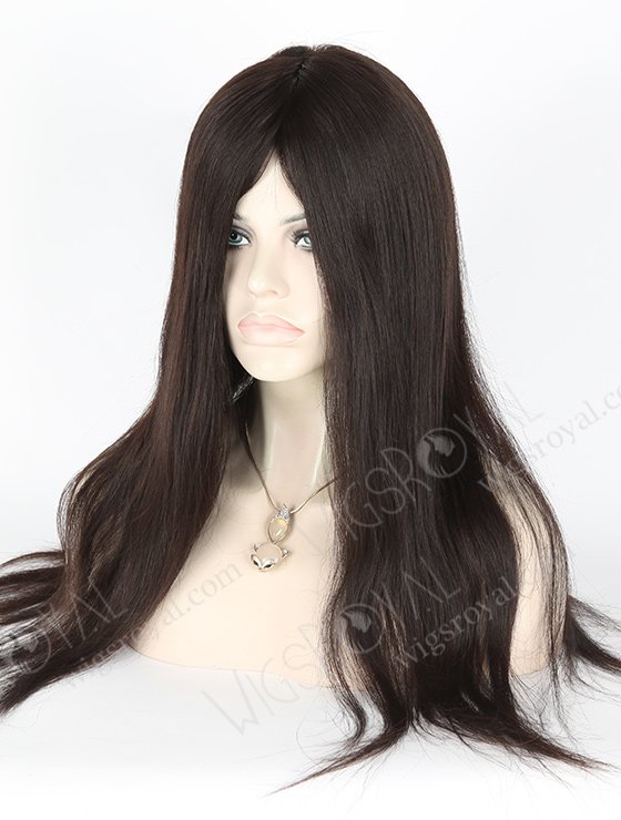 In Stock Malaysian Virgin Hair 20" Straight Natural Color Silk Top Glueless Wig GL-03028-1489