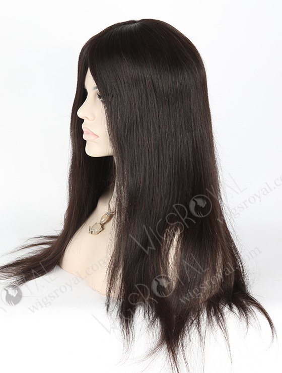 In Stock Malaysian Virgin Hair 18" Straight Natural Color Silk Top Glueless Wig GL-03027-1461