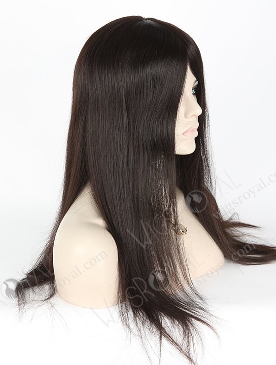 In Stock Malaysian Virgin Hair 18" Straight Natural Color Silk Top Glueless Wig GL-03027-1463