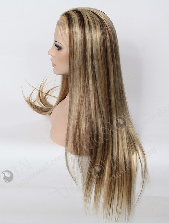 Blonde Hair with Brown Highlight Human Hair Wigs WR-LW-035-1565