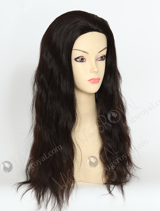 In Stock Brazilian Virgin Hair 20" Natural Straight Natural Color Silk Top Glueless Wig GL-04033-1952