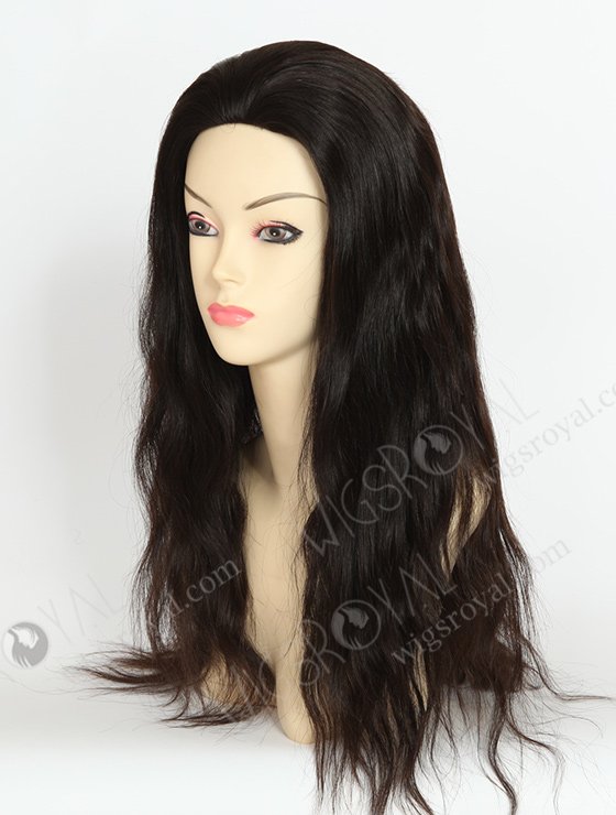 In Stock Brazilian Virgin Hair 20" Natural Straight Natural Color Silk Top Glueless Wig GL-04033-1953