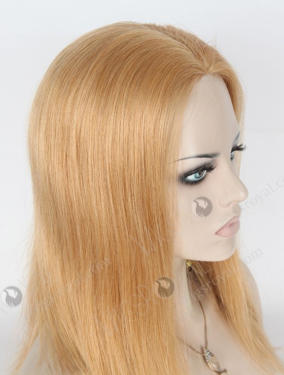 In Stock Brazilian Virgin Hair 14" Straight 18/22# Evenly Blended Color Silk Top Glueless Wig GL-04062-1669