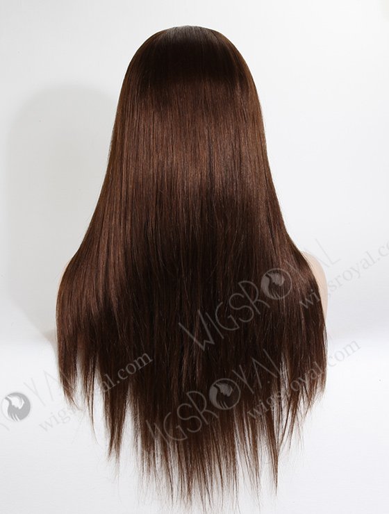 In Stock Malaysian Virgin Hair 20" Straight 4# Color Silk Top Glueless Wig GL-03018-1637