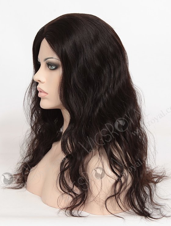 In Stock Brazilian Virgin Hair 18" Natural Wave Natural Color Silk Top Glueless Wig GL-04045-1770