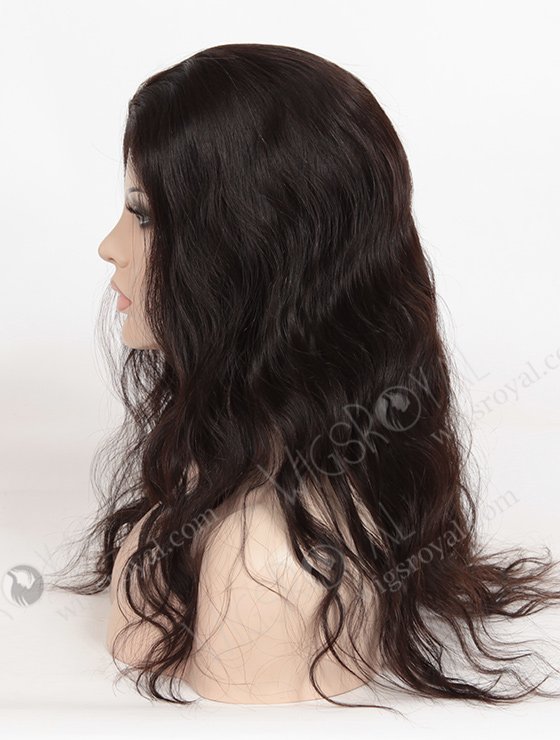 In Stock Brazilian Virgin Hair 18" Natural Wave Natural Color Silk Top Glueless Wig GL-04045-1769