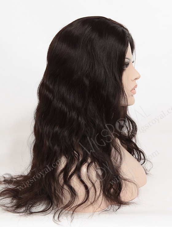 In Stock Brazilian Virgin Hair 18" Natural Wave Natural Color Silk Top Glueless Wig GL-04045-1772