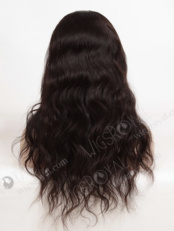 In Stock Brazilian Virgin Hair 18" Natural Wave Natural Color Silk Top Glueless Wig GL-04045-1771