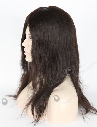 In Stock Brazilian Virgin Hair 14" Straight Natural Color Silk Top Glueless Wig GL-04052