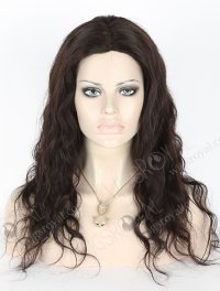 In Stock Brazilian Virgin Hair 18" Natural Wave Natural Color Full Lace Glueless Wig GL-04010