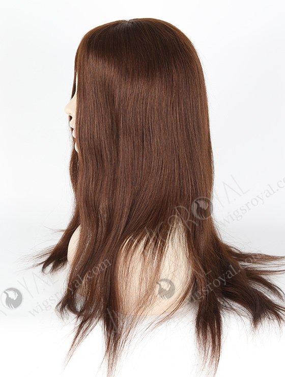 In Stock Brazilian Virgin Hair 18" Straight 3# Color Silk Top Glueless Wig GL-04017-1874