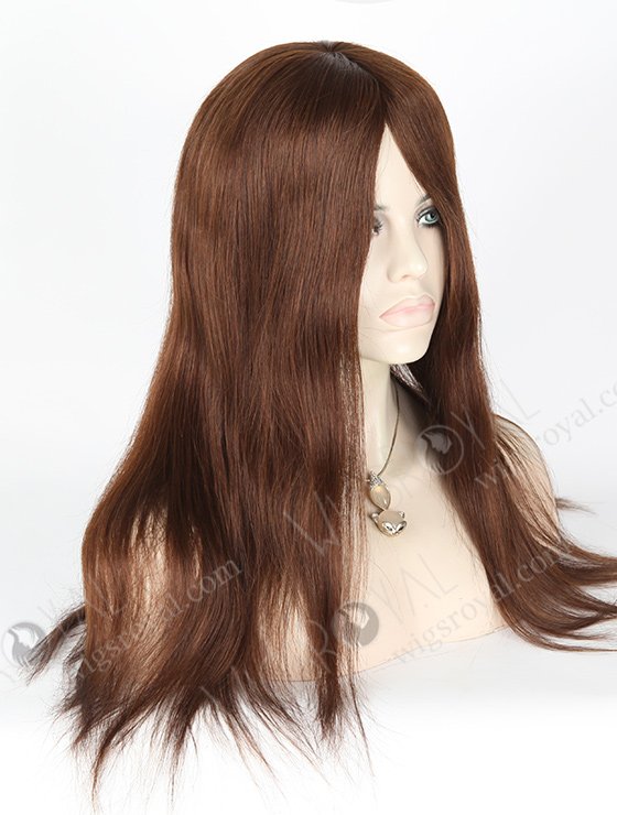 In Stock Brazilian Virgin Hair 18" Straight 3# Color Silk Top Glueless Wig GL-04017-1875