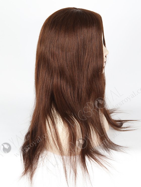 In Stock Brazilian Virgin Hair 18" Straight 3# Color Silk Top Glueless Wig GL-04017-1876