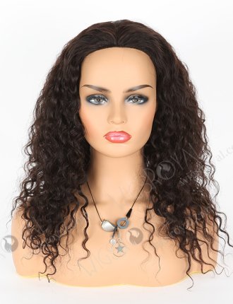 In Stock Brazilian Virgin Hair 18" Molado Curly Natural Color Silk Top Glueless Wig GL-04067