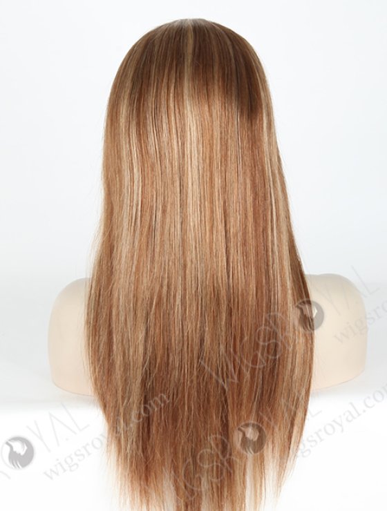In Stock Brazilian Virgin Hair 18" Straight 6/8a/22# Highlights Lace Front Wig MLF-04026-2244