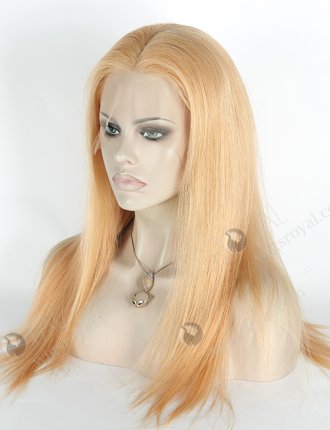 In Stock Brazilian Virgin Hair 18" Straight 16#/27# Evenly Blended Color Lace Front Wig MLF-04006