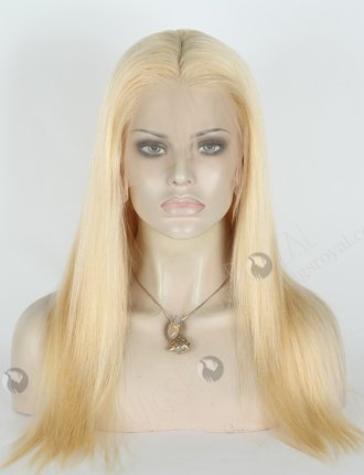 In Stock Brazilian Virgin Hair 18" Straight 22#/613# Highlights Color Lace Front Wig MLF-04020