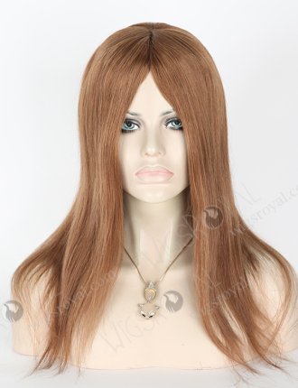 In Stock European Virgin Hair 14" Straight 9# Color Silk Top Glueless Wig GL-08062