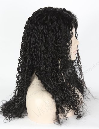 In Stock Brazilian Virgin Hair 20" Tight Curl 10mm 1# Color Silk Top Glueless Wig GL-04048