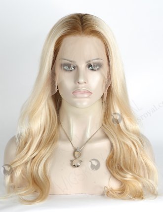 In Stock Brazilian Virgin Hair 18" Slight Wave T8/60/25/8# highlights Lace Front Wig MLF-04025