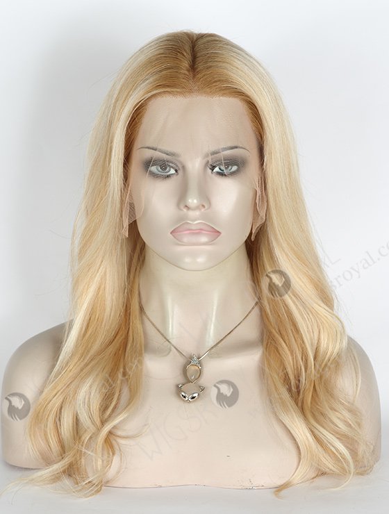 In Stock Brazilian Virgin Hair 16" Slight Wave T8/60/25/8# highlights Lace Front Wig MLF-04024