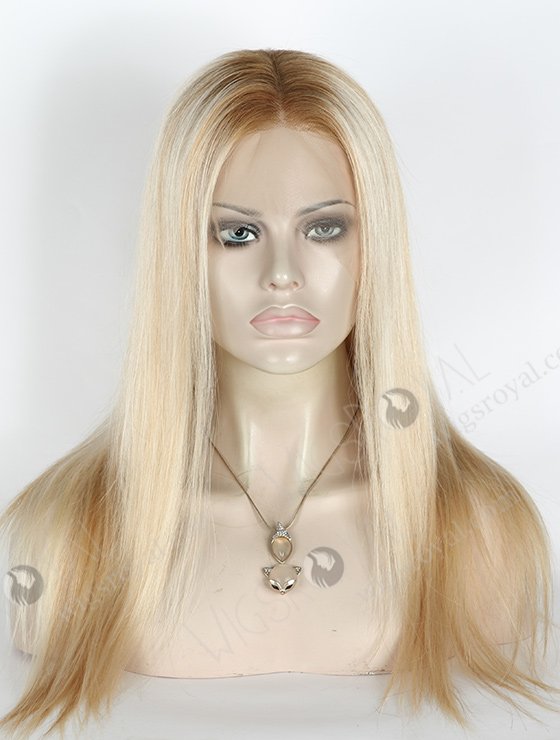 In Stock Brazilian Virgin Hair 18" Straight T8/60/25/8# highlights Lace Front Wig MLF-04023-2212
