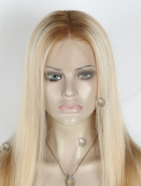 In Stock Brazilian Virgin Hair 18" Straight T8/60/25/8# highlights Lace Front Wig MLF-04023-2213