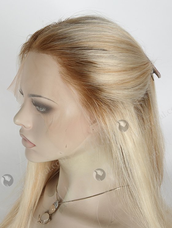 In Stock Brazilian Virgin Hair 18" Straight T8/60/25/8# highlights Lace Front Wig MLF-04023-2218
