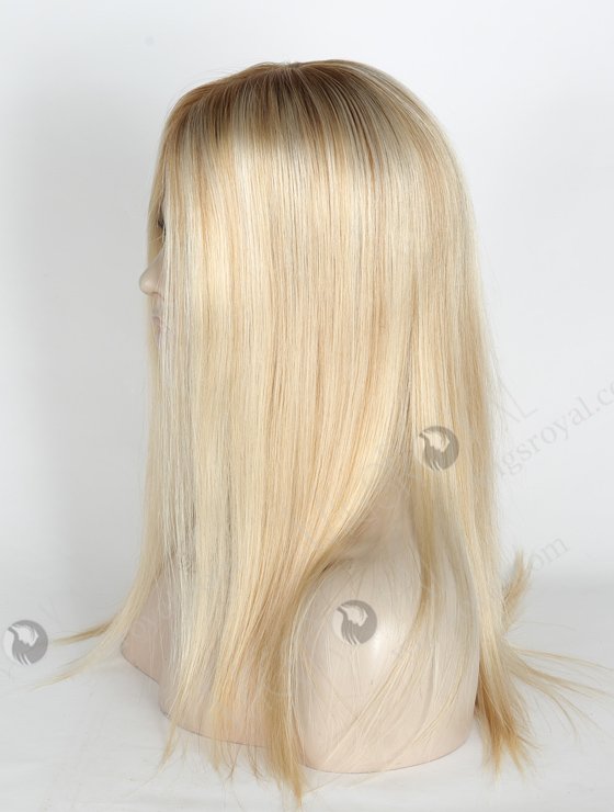 In Stock European Virgin Hair 16" Straight T8/60/25/8# Highlights Color Silk Top Glueless Wig GL-08086-2599