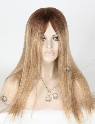 In Stock European Virgin Hair 18" Straight B116 Color Silk Top Glueless Wig GL-08061