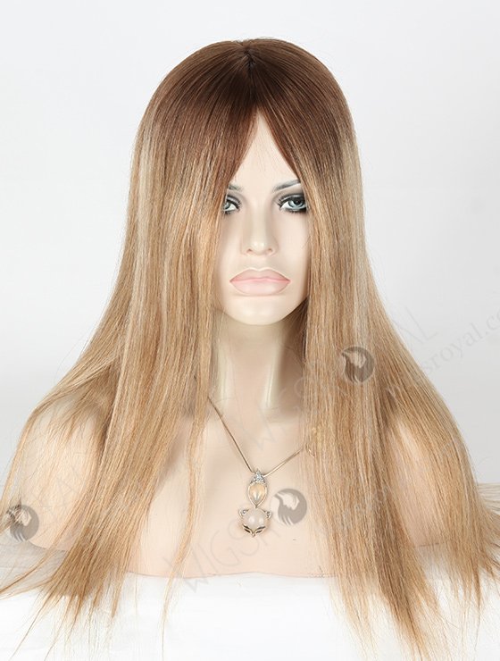 In Stock European Virgin Hair 18" Straight B116 Color Silk Top Glueless Wig GL-08061-2800