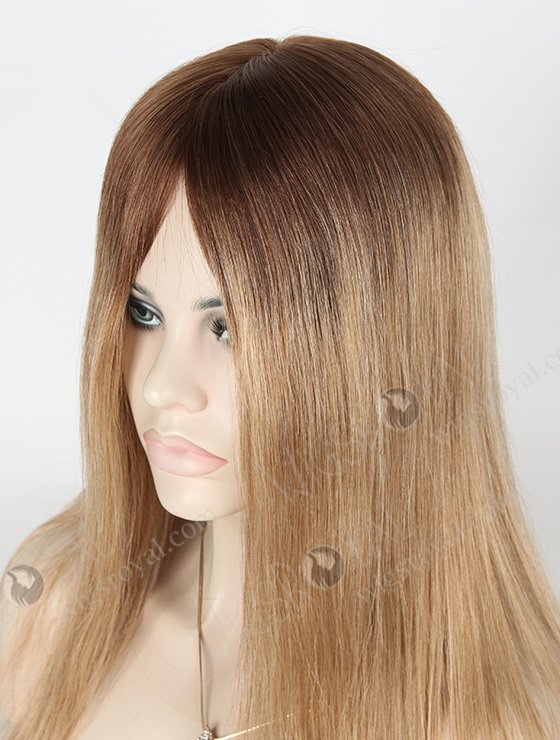 In Stock European Virgin Hair 18" Straight B116 Color Silk Top Glueless Wig GL-08061-2802