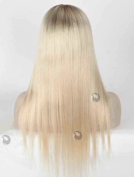In Stock European Virgin Hair 18" Straight T9/white Color Silk Top Glueless Wig GL-08058-2789