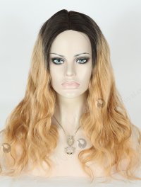 In Stock European Virgin Hair 18" Body Wave T2/27# Color Full Lace Glueless Wig GL-08067
