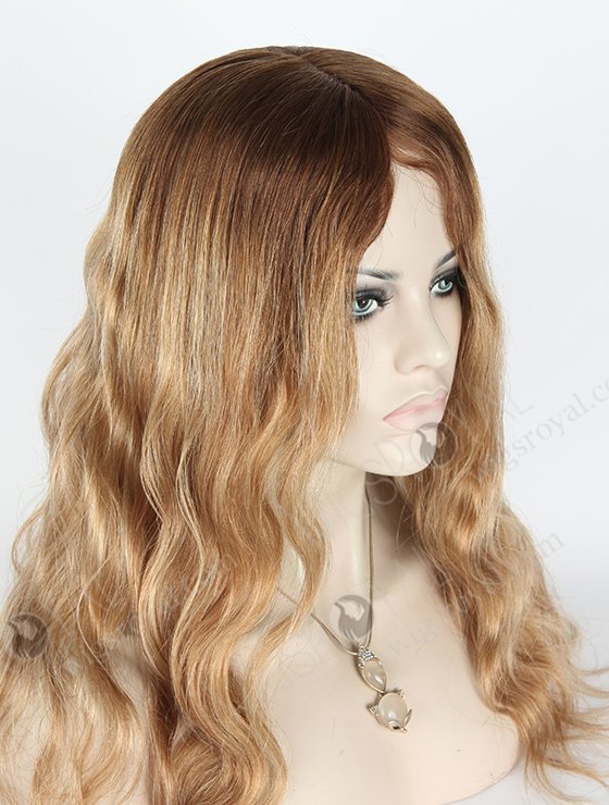 In Stock European Virgin Hair 18" Body Wave Color B116# Silk Top GluelessWig GL-08072-2734