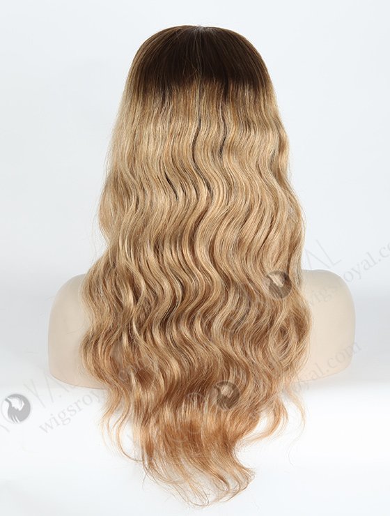 In Stock European Virgin Hair 18" Body Wave Color B116# Silk Top GluelessWig GL-08072-2732