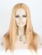 In Stock European Virgin Hair 18" Straight 18/22# Evenly Blended Color Silk Top Glueless Wig GL-08036