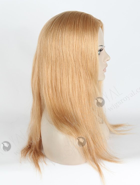 In Stock European Virgin Hair 18" Straight 18/22# Evenly Blended Color Silk Top Glueless Wig GL-08036-2716